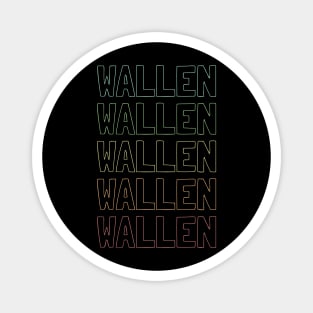 Wallen Name Pattern Magnet